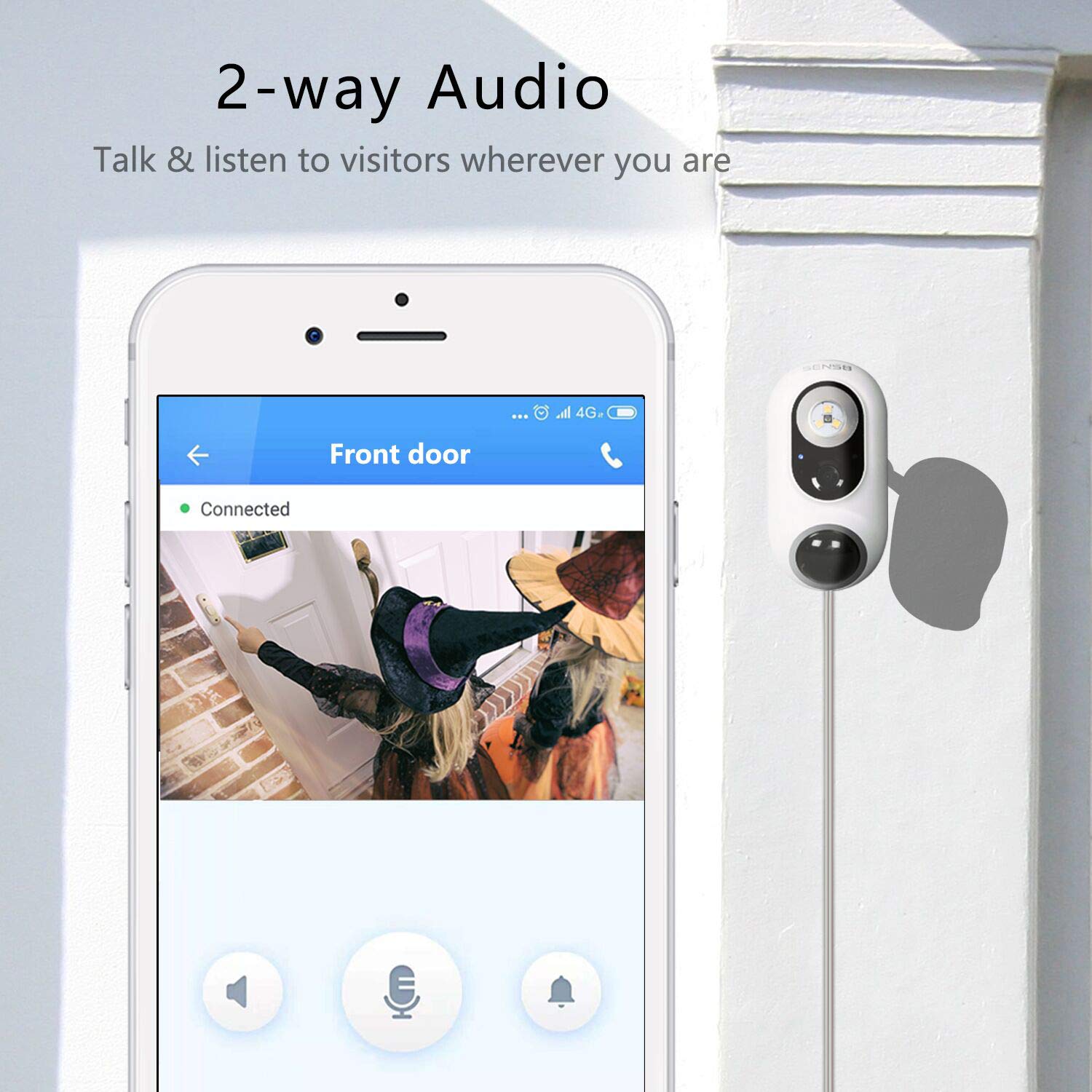 SENS8 Outdoor Camera with Light, 1080p HD, WiFi Home Security Camera