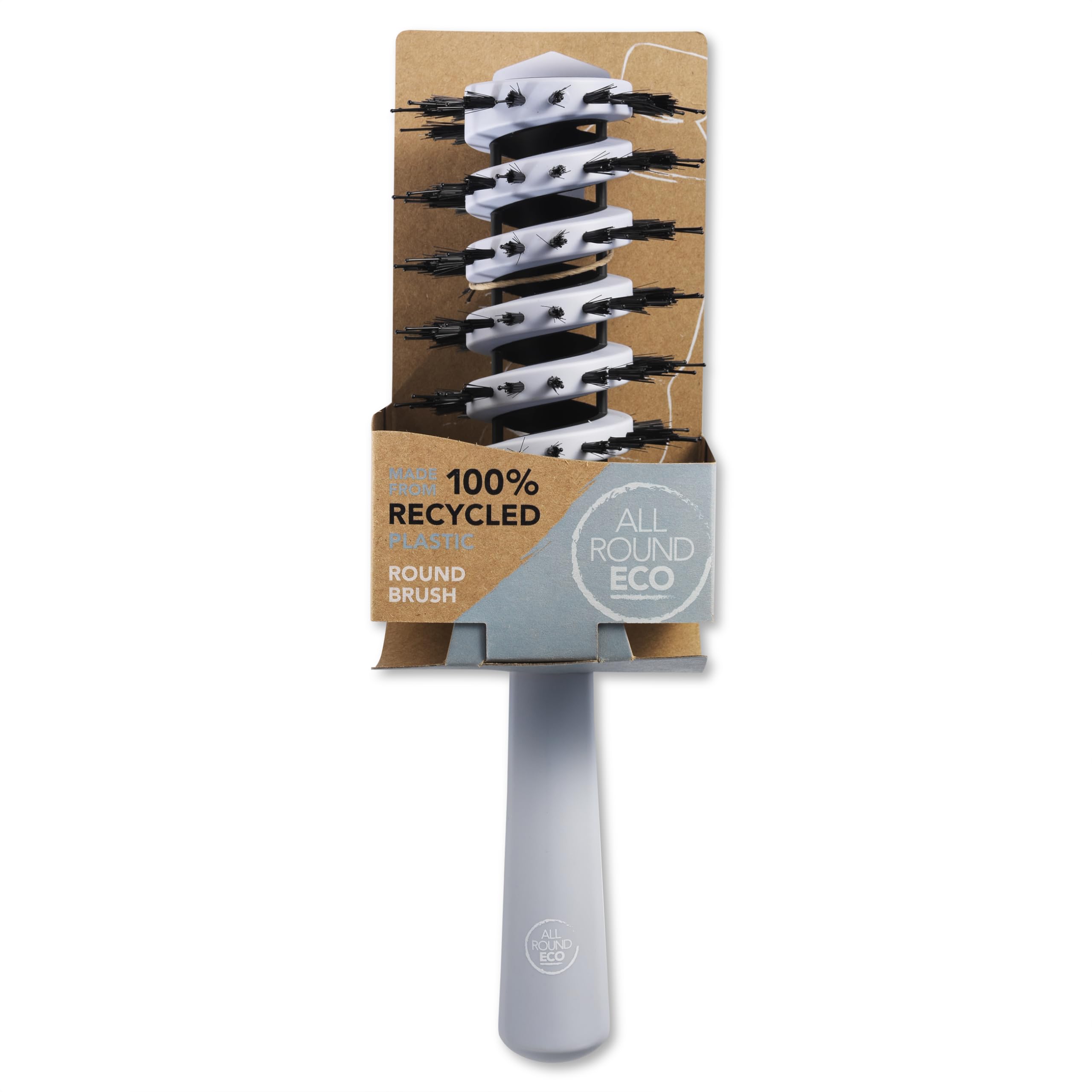 All Round Eco, Smoothing Multi Tufted Bristle Round Brush, 100% Recycled Plastic