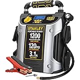 STANLEY J5C09D Digital Portable Power Station Jump Starter 1200 Peak Amp Battery Booster, 120 PSI Air Compressor, 3.1A USB Po