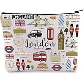 BWKTOP London Canvas Tote Bag - London Souvenirs Gifts - Shoulder & Travel Bag