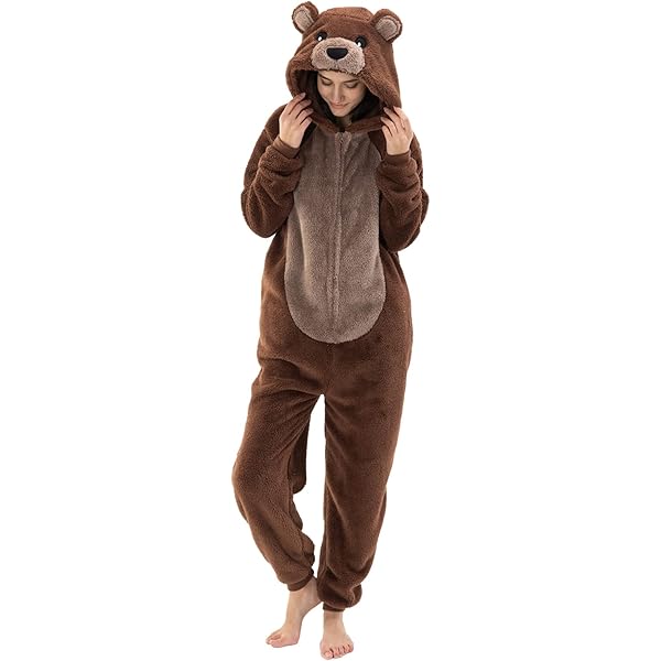 Kigurumi Bear Kigurumi Pajamas Animal One Piece Un... – Vicedeal