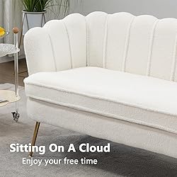 Anwick 59" Small Modern Chenille Loveseat
