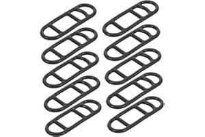 Holibanna 10pcs Black Silicone Bike Flashlights Straps Lightweight Cycling Lights Fastening Bands for