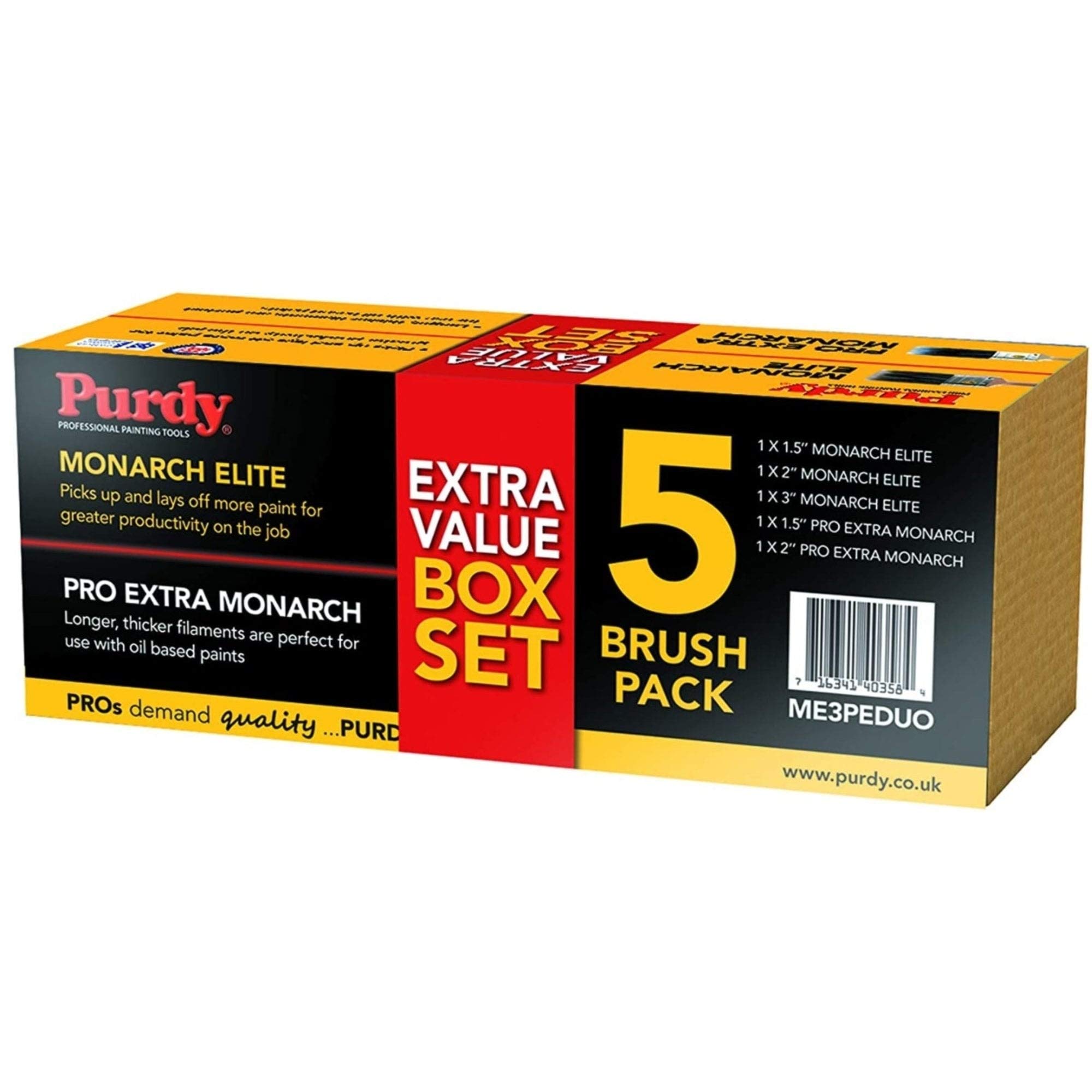 Purdy Monarch Elite and Pro-Extra Brush Set