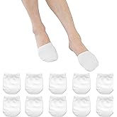 MARRON SMITH 5 Pairs Premium Cotton Mule Socks for Women Well-Made Toe Topper No-Show Liner Socks, Comfortable, Breathable