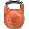 Kettlebell Kings Competition Kettlebells Weight (33mm handle) 4-32 KG | Hand weights Workout Gym Equipment & Strength training sets for Women & Men | Weights set for Home Gym