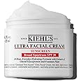 Kiehl's Ultra Facial Cream with SPF 30, Lightweight Daily Face Moisturizer for All Skin Types, 24-hour Hydration, UV Sunscreen Protection, Non-greasy, Absorbs Quickly, with Glacial Glycoprotein