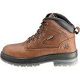 J H Men's Waterproof Steel Toe Work Boots – Anti-Slip TPU Sole, 4-Layer Waterproof, Top-Grain Leather, Memory Foam Insoles…