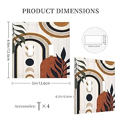 Spshian Gold Boho Mid Century Abstract Modern Moon