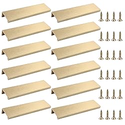 Cionyce 12 Pack Hidden Cabinet Pulls 4.72"/120mm