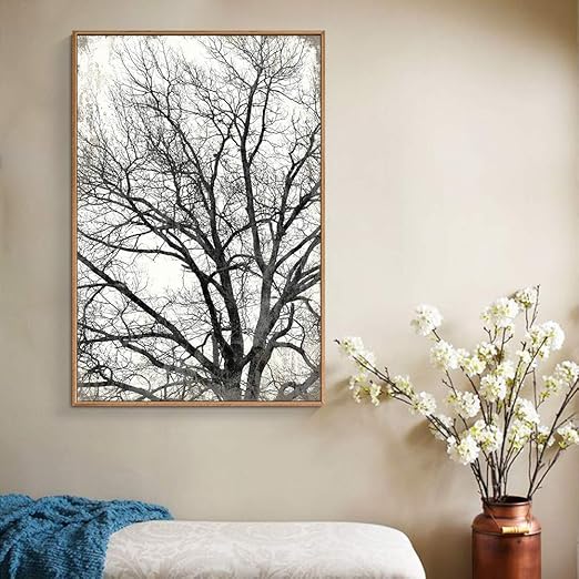 Amazon Com Wall26 Framed Canvas Wall Art For Living Room Bedroom Tree Illustration Iv Canvas Prints For Home Decoration Ready To Hang 16x24 Inches Posters Prints