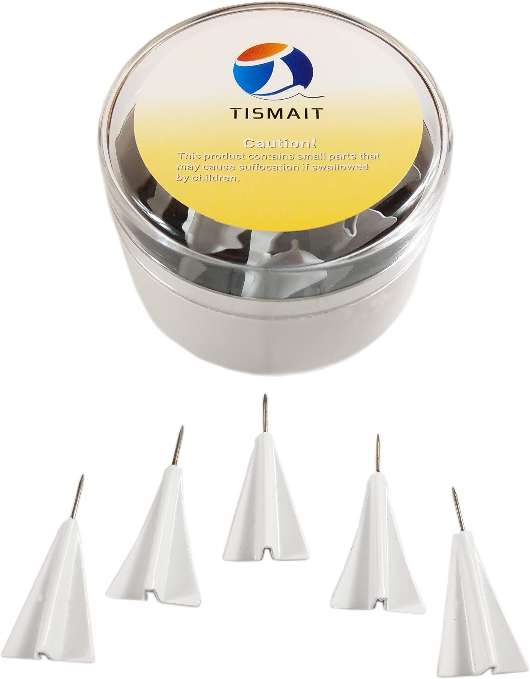 TISMAITTismait Creative Map Push Pins Photos Decorative Thumbtacks for Home School Office Corkboard Bulletin Board (Airplane)