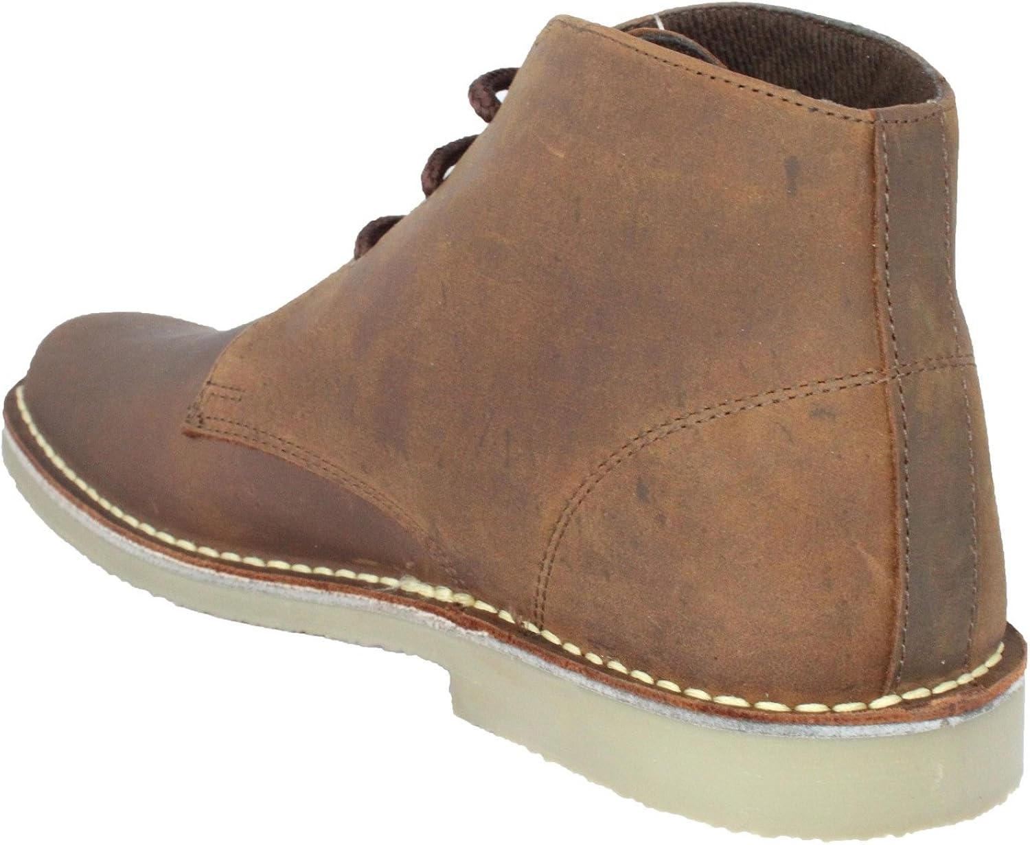 waxy leather desert boots