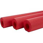 Allstar Performance Roll Bar Padding, 36 in Long, Foam, Red, Set of 3