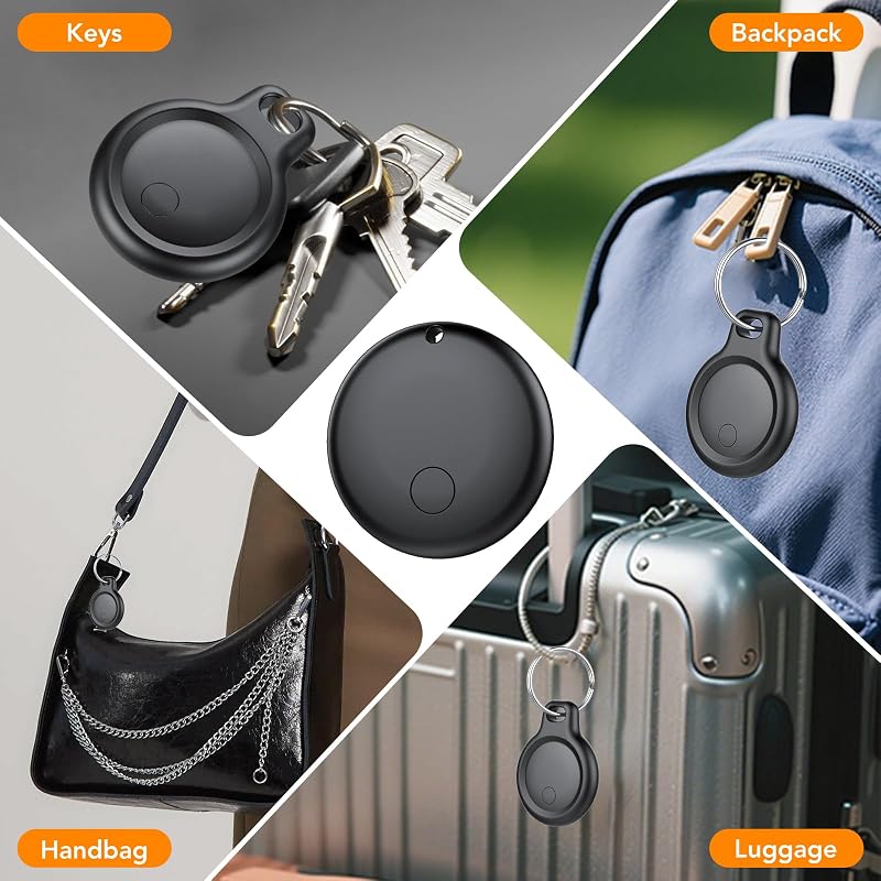 Tracker Tag Android Smart Tag, Schlüsselfinder KeyFinder kompatibel mit Google Mein Gerät Finden APP (Android NUR), Bluetooth Key Finder für Gepäck/Taschen/Koffer/Brieftasche (4er Pack) — Foto 8 von 8