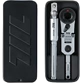 711L EDC Flex Head Ratchet Wrench with T-Handle, 1/4 Inch Mini Ratchet Tool with Socket Extension and Keyring Hole for Everyday Carry