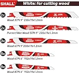 SHALL Reciprocating Saw Blades 34pc Carbide Steel Kit with Storage Bag view 3