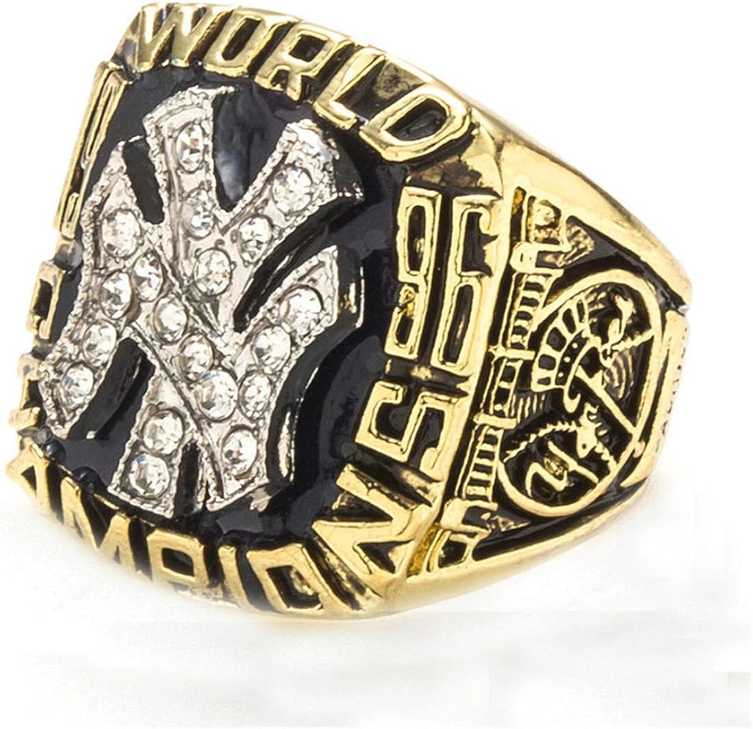 1996 Year Men's York Baseball Gold Diamond Titanium Steel Championship