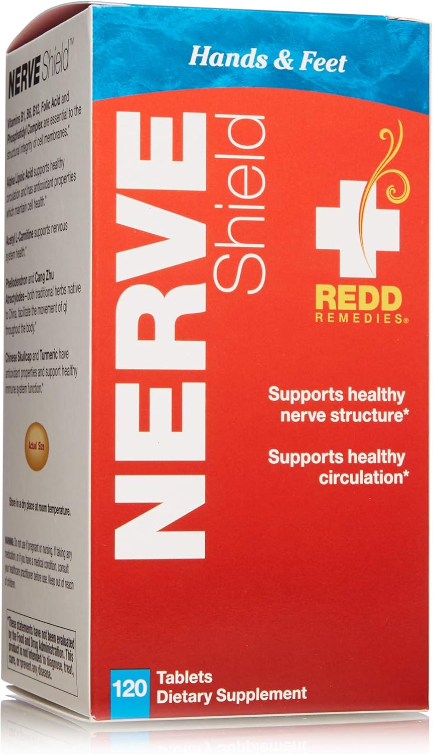 Redd Remedies, Nerve Shield, Supports Healthy Nerve Function, 120 Tablets: Health & Personal Care