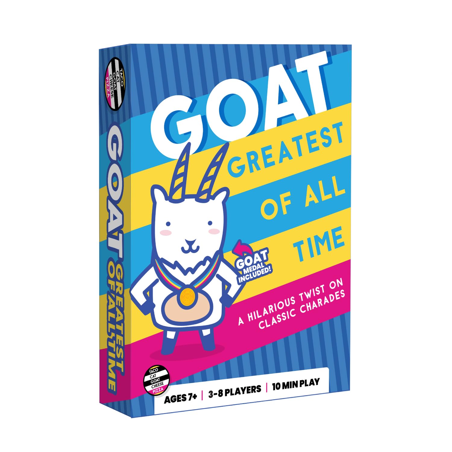 Greatest of All Time Goat Card Game by Dolphin Hat Games | Hilarious Twist on Charades | Funny Improv Family Game for Kids, Teens & Adults | Great Icebreaker for Game Night | 3–8 Players