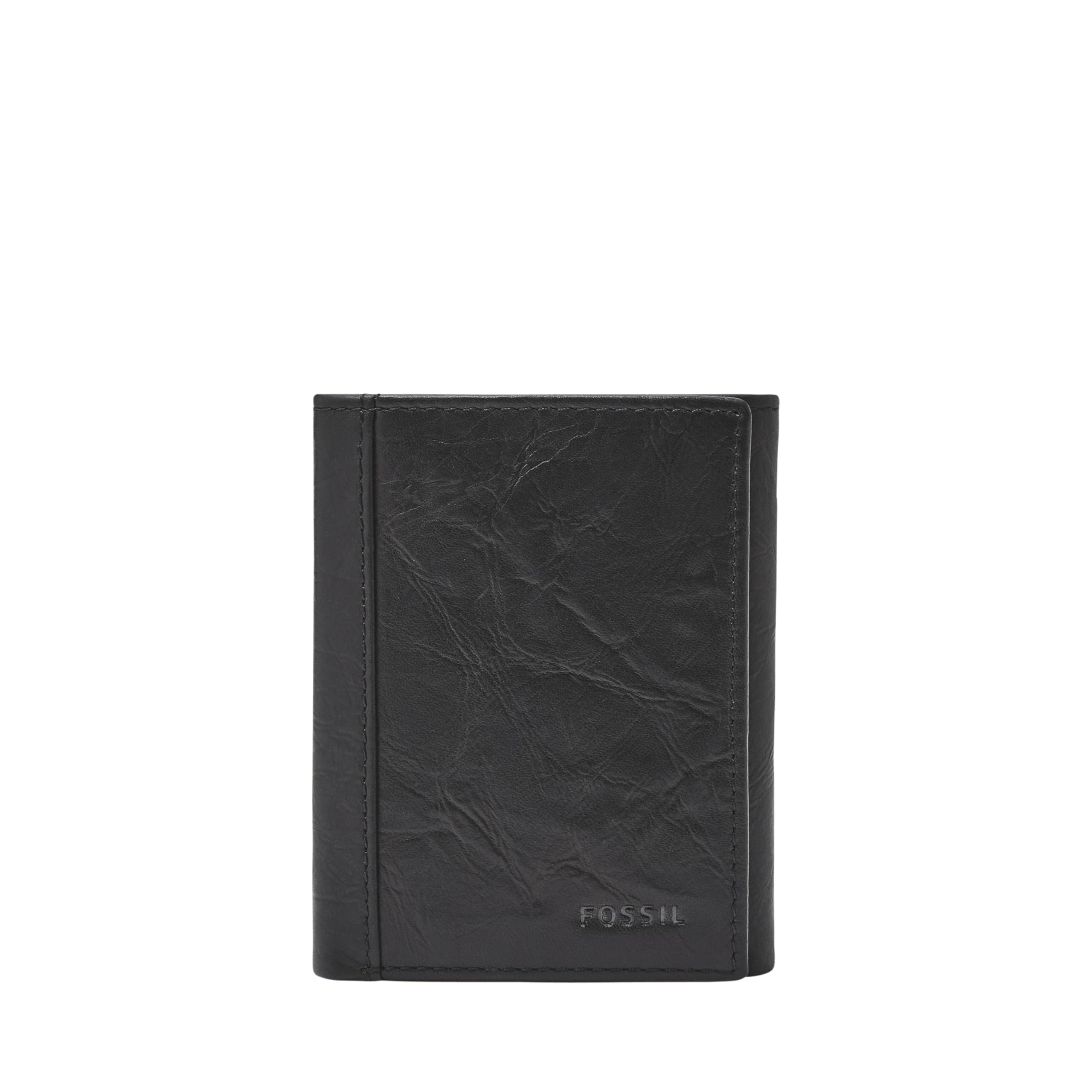 Fossil Men's Leather Trifold Wallet가죽 3단 지갑neel 钱包billetera De Cuero Con Tres Pliegues三折皮革錢包ארנק מתקפל מעורgeldbörse Aus Leder Wallet, Neel Black, One Size