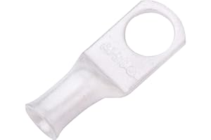 SELTERM 10pcs 8 AWG-5/16" Stud Tinned Copper Wire Lugs, Heavy Duty Battery Cable Ends,8 Gauge Ring Terminals, UL Battery Lugs Marine Grade Copper Eyelets Electrical Battery Terminal Connectors