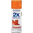 Rust-Oleum 334089 Painter's Touch 2X Ultra Cover Spray Paint, 12 oz, Satin Rustic Orange