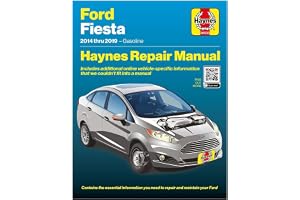 Haynes Repair Manual Compatible with Ford Fiesta (2014–2019): Covers 1.6L Ti-VCT Duratec, 1.6L ST EcoBoost & 1.0L EcoBoost Engines – Maintenance, Troubleshooting & Wiring Diagrams