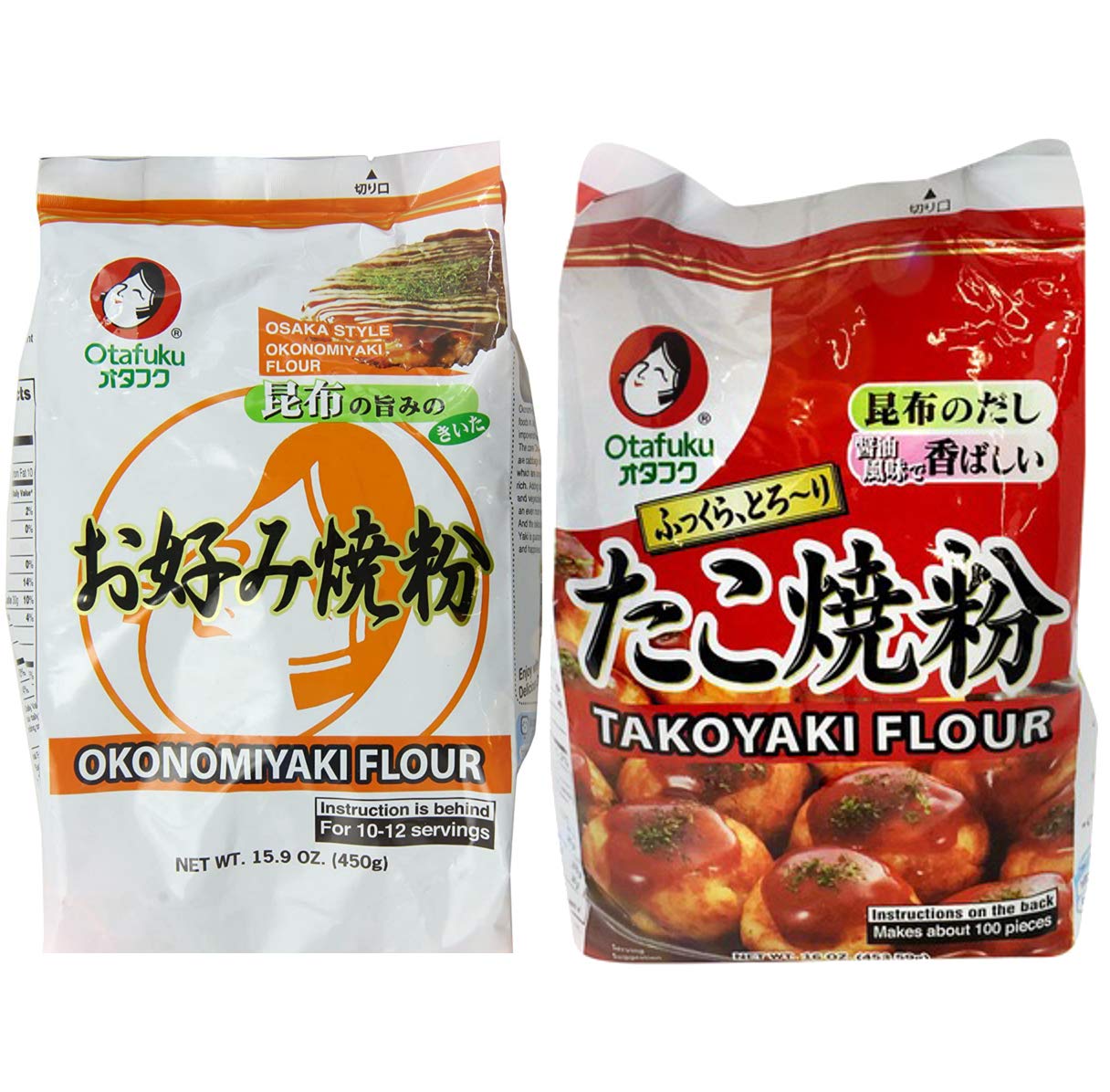 Otafuku Okonomiyaki and Takoyaki Flour | 16 Oz of Each