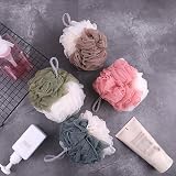 Omenluck 3Pcs Bath Flower Ball Exfoliating Loofah Sponge Deep Cleaning Body view 4
