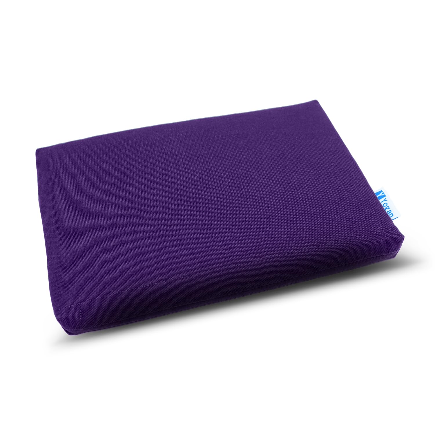 Yogan Head Cushion/Headpad (1") for Yoga/Pilates | Organic Cotton Outer Cover (Removable & Washable) | Inner Cover with Recycled Fiber Filling | 30cm×20cm×2.5cm (Royal Purple)