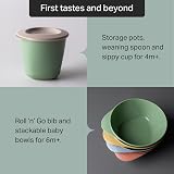 Tommee Tippee First Tastes Weaning Starter Kit 4m+ Bowls Spoons Roll n Go Bib view 6
