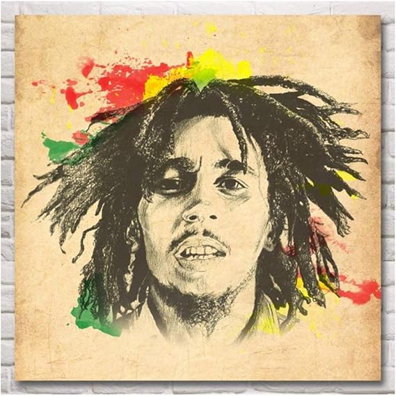 IDOLN1 Bob Marley Retro Nostálgico Old Reggae Rock Música Carteles Sala