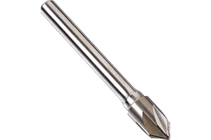 Kodiak Cutting Tools KCT119601 USA Made Solid Carbide Countersink, 6 Flute, 82 Degree, 3/8" Diameter