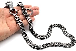 newtro Wallet Chain Men Women Boy Girl, Biker Motorcycle Pants Jean Punk Long Key Chain Black Gold Silver 26 Types