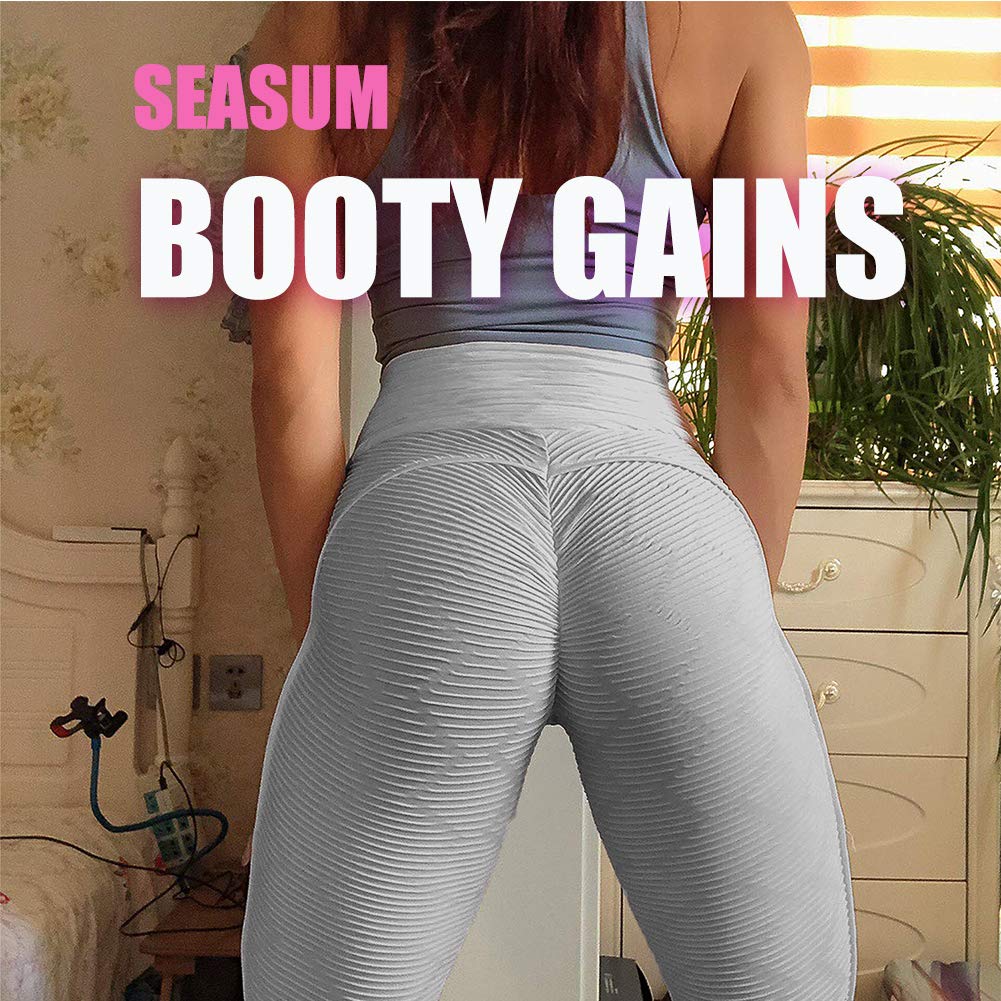 SEASUM Womens High Waist Yoga Pants 