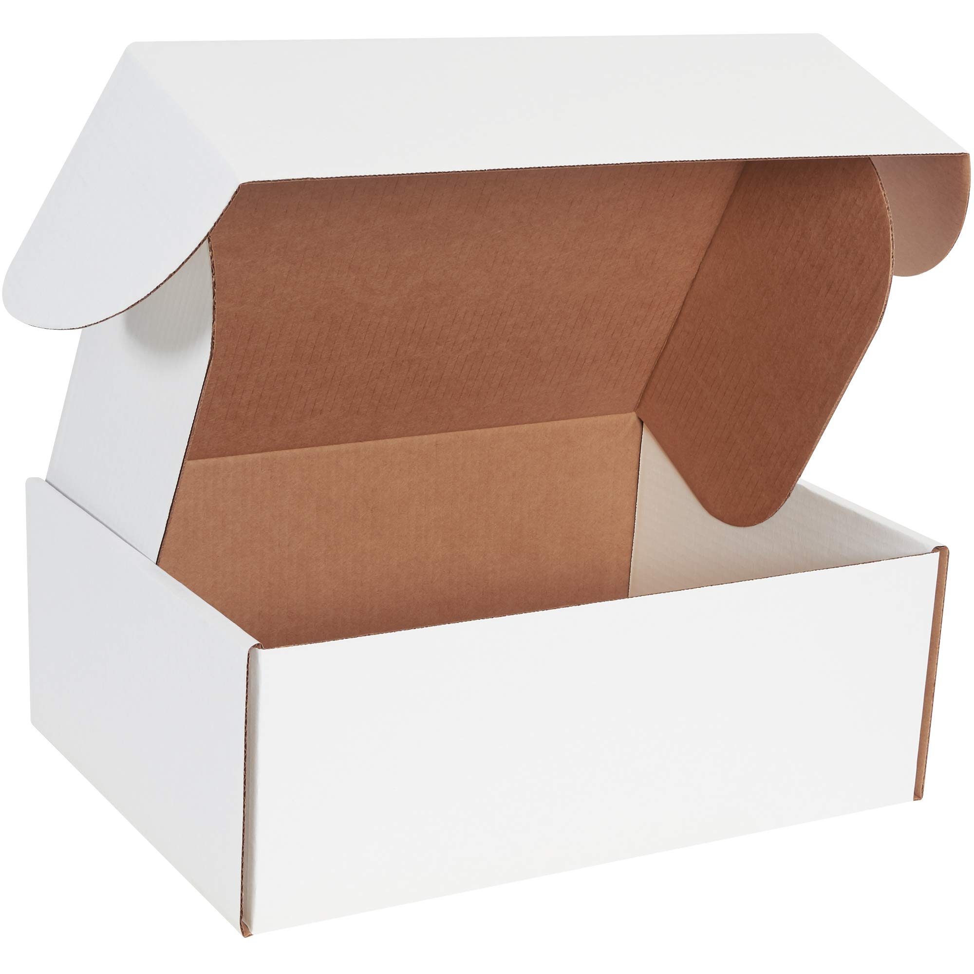 Photo 1 of **24 BOXES. DIRT**Box USA 16" L x 12" W x 6" H Corrugated Cardboard Deluxe Literature Shipping Mailer, White, Tab Lock, Easy to Fold Mailer for Packaging and Shipping (Pack of 25)