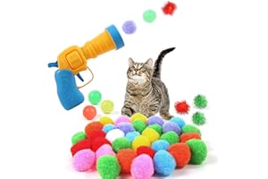 Cat Ball Toy Launcher Gun 37pcs Cat Toys for Indoor Cats Cat Toys for Bored Indoor Adult Cats Interactive Cat Toy Kitten Toys