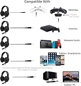 Betron Wired Gaming Headset with Mic 3.5mm Jack 167 cm Cable PS5 PS4 Xbox view 4