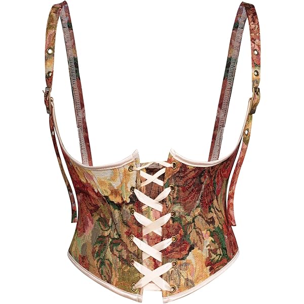 Pink Cordet Jutrisujo Black Underbust Corset With Strap