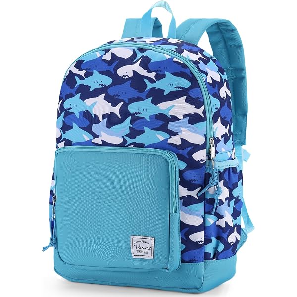 JSTEL Kids School Backpack | 15.6" Laptop Compartment, Polyester, Ages 5-19, Multiple Pockets