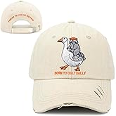 Funny Hat for Men Women, Animal Hats Adjustable Cotton Embroidered Baseball Cap, Gifts for Family Coworkers Friends