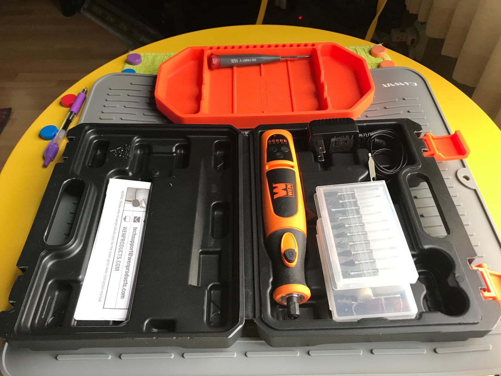 9/mo Finance WEN 2305 Rotary Tool Kit with Flex Shaft & Ontel Car