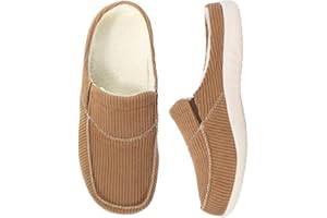 Elitechoice Men's House Slippers, Slippers with Arch Support, Memory Foam House Shoe for Men, Orthotic Shoes for Indoor Outdoor