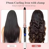 UNOBEY Curling Wand 19mm Ceramic Barrel Digital Temp 100-230C Dual Voltage view 2