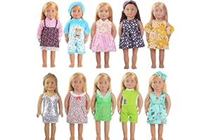 WYHTOYS 10 Sets of Doll Clothes and Accessories for Girls 45.72 cm 18 inches (B3-5)