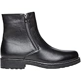 Propet Mens Troy Zippered Round Toe Casual Boots Ankle - Black