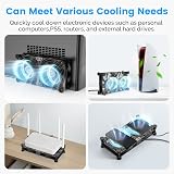 ELUTENG 120mm Dual Row USB Fan 3 Speed 5V Cooling PC Laptop Router PS5 TV Box view 7