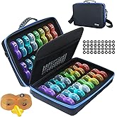 Monthly Pill Organizer Box 2 Times a Day, Monthly Pill Box AM PM with 32 Daily Pocket Case, Traval Pill Box with Portable Hard Case, Extra Large Medicine Box Holds Vitamin, Cod Liver Oil & Supplement