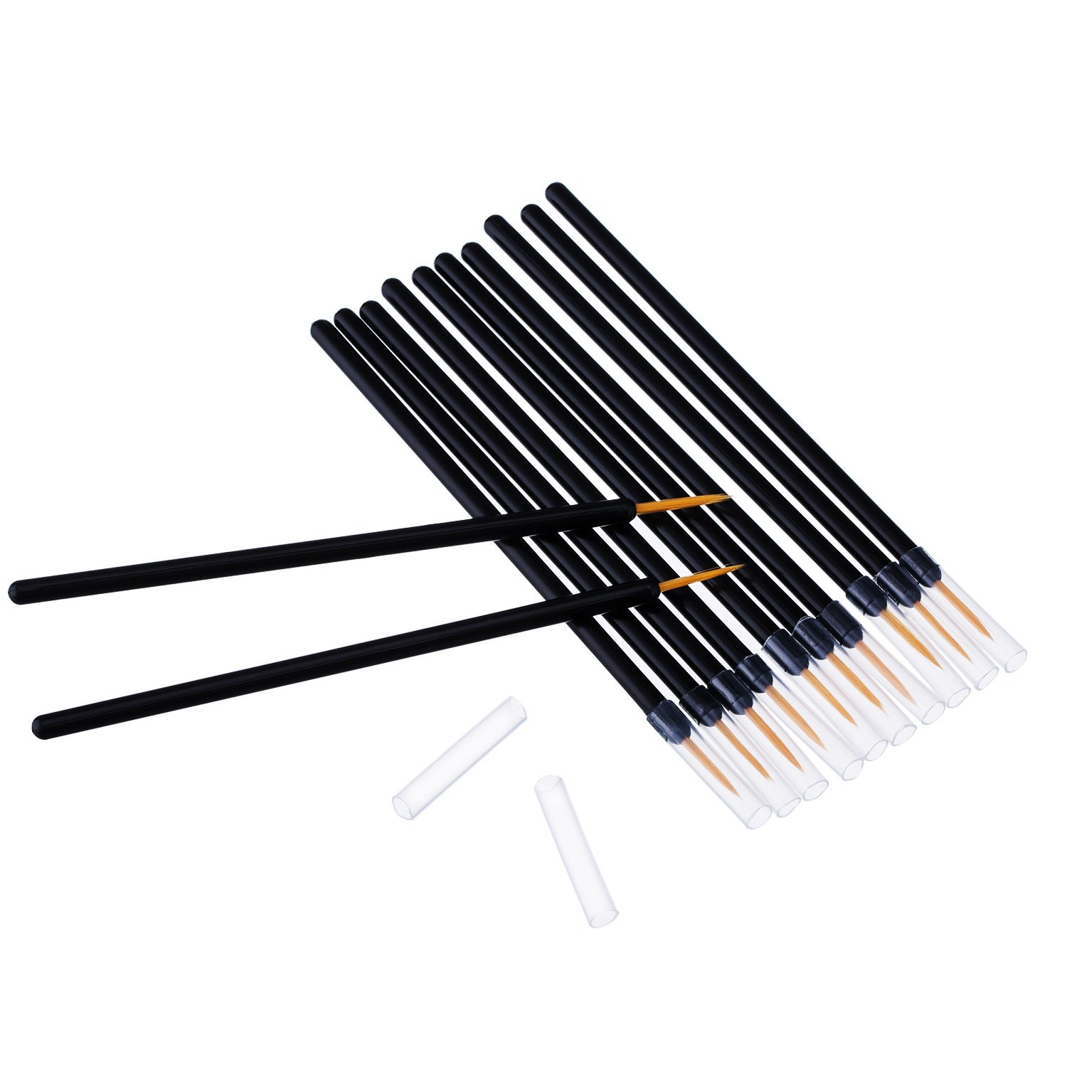 eBoot 150 Pack Disposable Eyeliner Brush Applicator Cosmetic Eye Wands Makeup Tool: Beauty